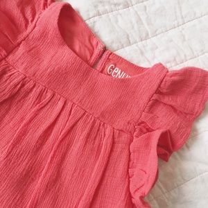 NWT Genuine Kids Coral Baby Girl Dress Gauze